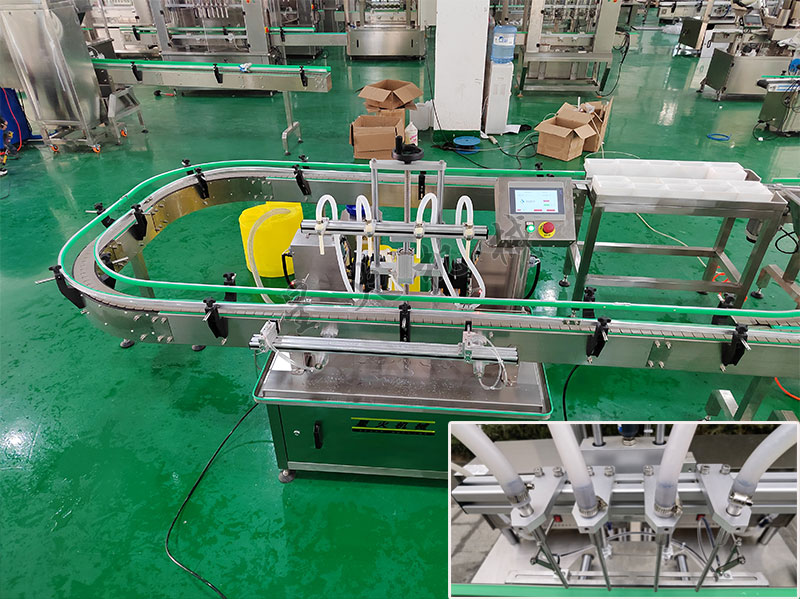 小瓶液体自动灌装机连接生产线