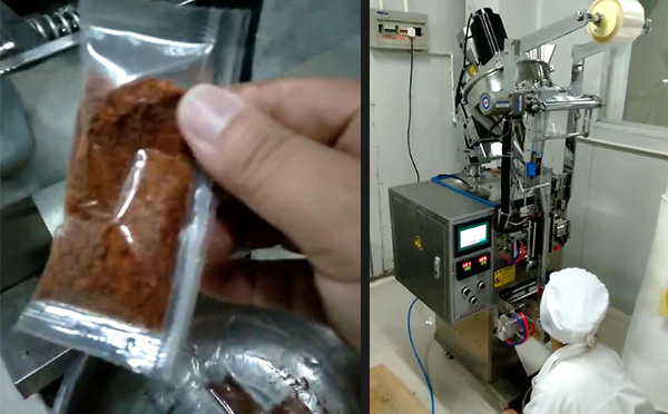 星火厂家烧肉粉包装机客户案例实拍图