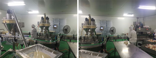 星火小胖瓶代餐粉灌装机械设备客户案例实拍